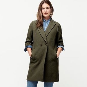 J. Crew Daphne Topcoat in Italian boiled wool